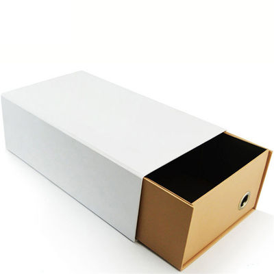 CMYK Color Medium Magnetic Closure Gift Box Recycled White For Shoe