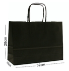 250gsm 300gsm Black Printed Paper Shopping Bag Recyclable Custom Logo