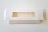 Clear Window Paperboard Gift Boxes White Tea Light Candle Packaging Matte lamination