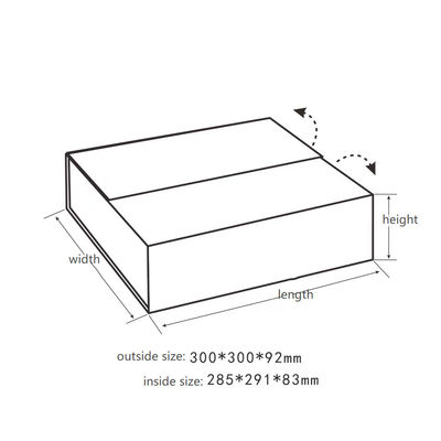 157GSM Rigid Paper Magnetic Closure Gift Box Matt Lamination